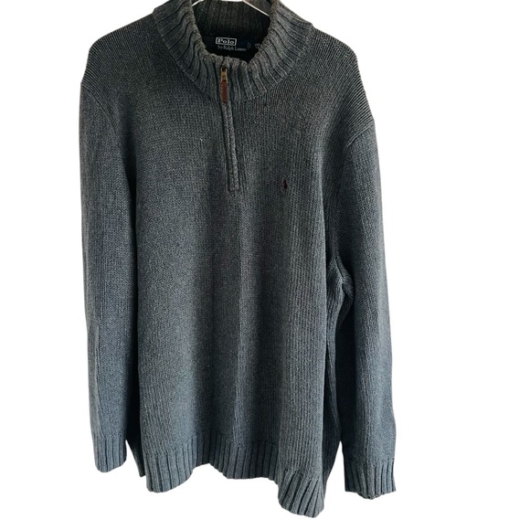 Polo by Ralph Lauren 3/4 Zip-Up Long Sleeve Sweater - Picture 1 of 5
